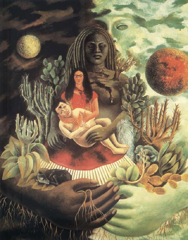 Frida Kahlo The Love Embrace of the Universe,The Earth,Diego,me and senor xolotl oil painting picture